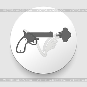 Revolver icon - vector clipart