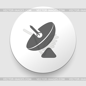 Parabolic antenna Icon - vector EPS clipart