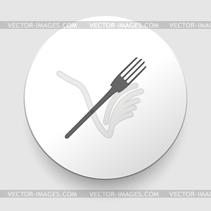 Fork icon - vector image