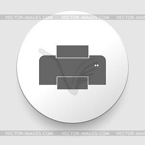 Print icon - vector image