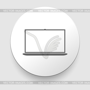 Laptop Icon - vector clipart