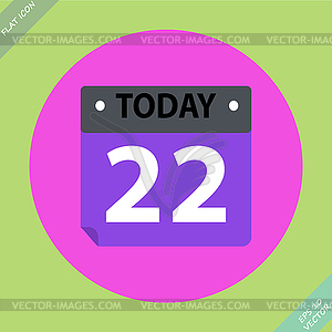 Calendar Icon - . Flat design - vector clipart / vector image