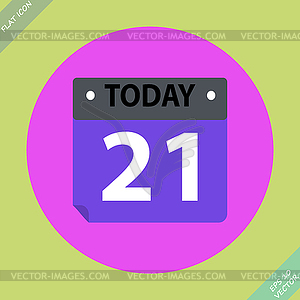 Calendar Icon - . Flat design - vector image