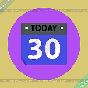 Calendar Icon - . Flat design - vector clipart