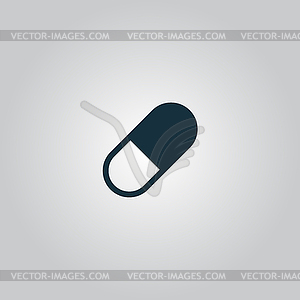 Pill web icon - vector image