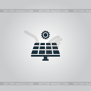 Solar energy panel - color vector clipart