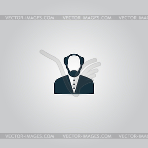 Scientist icon - vector image