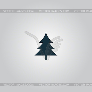 Spruce, christmas tree icon - vector clipart