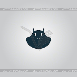 Executioner evil face mask icon - vector EPS clipart