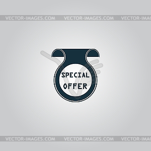 Bookmark with Special Offer message - stock vector clipart