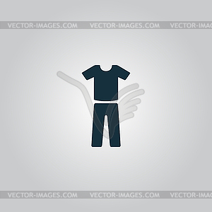 Uniform - pants and t-shirt - vector clip art