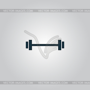 Barbell - Single Icon - vector image