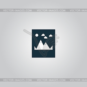 Mountain Icon - vector image