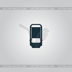 Car top view - vector image