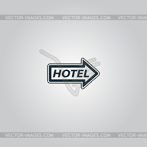 Motel signboard - vector clipart