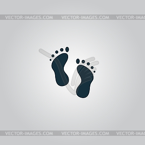 Footprint - icon - vector image