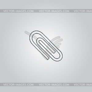 Paper clip icon - vector clipart