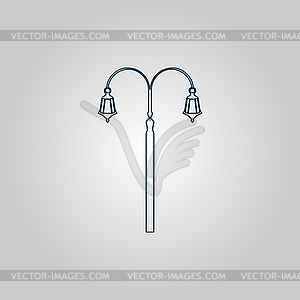 Lantern icon - color vector clipart
