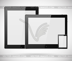 Black Technology Gadgets Similar - vector image
