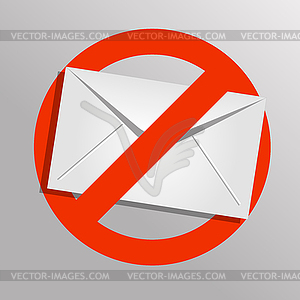 Spam icon. Envelope background. Eps 10 - vector EPS clipart