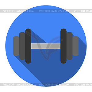 Modern flat blue circle icon. Eps10 - vector clip art