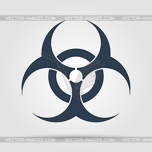 Bio hazard icon - web , easy paste to any background - vector clipart / vector image