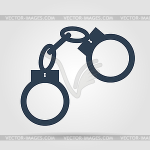 Handcuffs icon - vector image