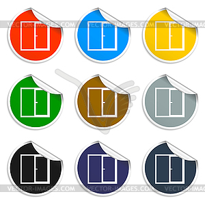 Flat Window icon, - royalty-free vector image