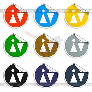 WC sign icon. Toilet symbol - vector clip art