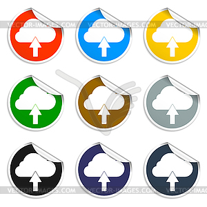 Cloud icon,  - stock vector clipart