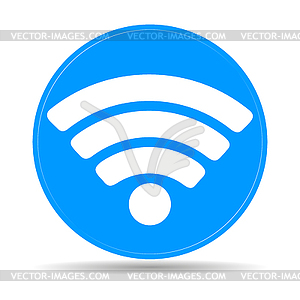 Wi-Fi network icon - vector clipart