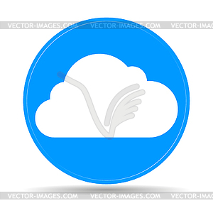 Значок облака, - клипарт в векторном формате