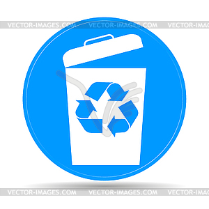 Trash can icon, eps10 - vector EPS clipart