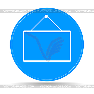 Mathematical board icon - vector EPS clipart