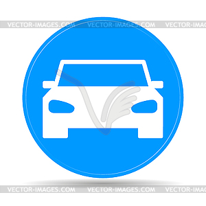 Car icon - vector EPS clipart