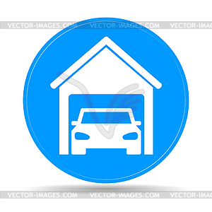 Car garage - vector clipart