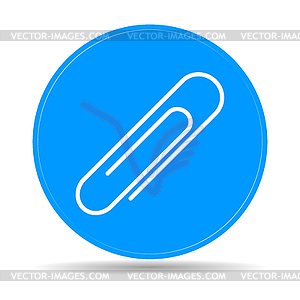 Paper clip icon - vector clip art