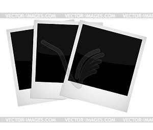 Retro photo frames - vector image