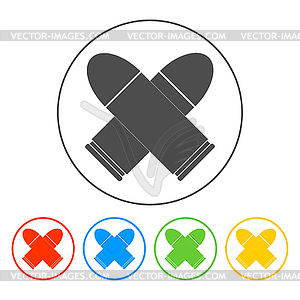 Bullet icon, set - vector clipart