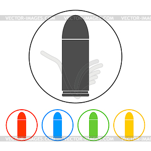 Bullet icon, set - vector EPS clipart