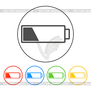 Battery icon - vector clip art