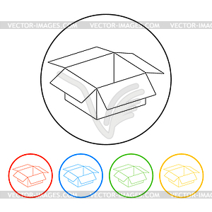 Box . Flat design style - vector image