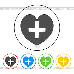 Icon, . Flat design style - vector EPS clipart