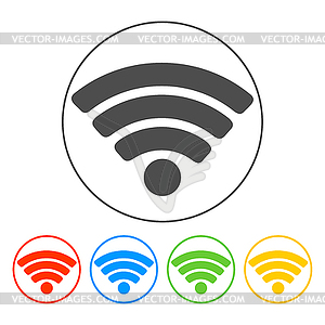 Wi-Fi network icon - vector image