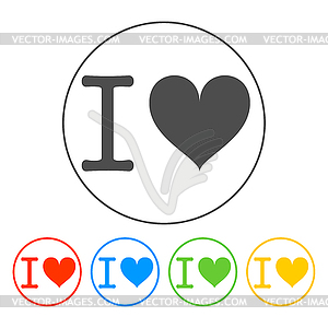 Heart . Happy Valentine`s Day - vector EPS clipart