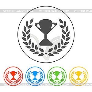 Trophy and awards icon.  - vector image