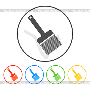 Paint brush icon - - vector clip art