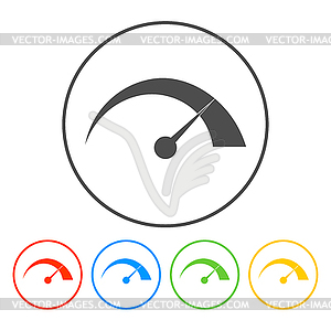 Speedometer icon - vector clip art