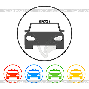 Taxi icon - vector clip art