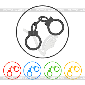 Handcuffs icon - vector clipart